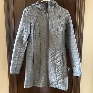 Long gray Northface jacket